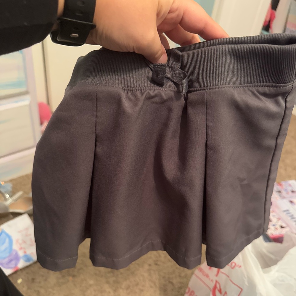 French Toast Pull-On Kick Pleat Performance Skort